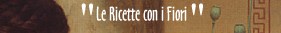 Le Ricette con i Fiori
